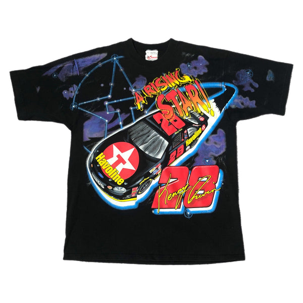 Vintage 1998 NASCAR Kenny Irwin A Rising Star All Over Print AOP T-Shirt (XL)