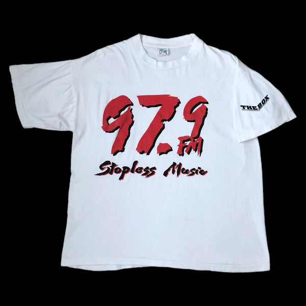 Vintage 97.9 The Box Stopless Music Houston Hip Hop R&B Rap Radio Station T-Shirt (L)