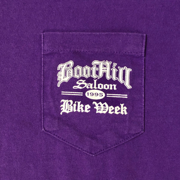 Vintage 1995 Boot Hill Saloon Daytona Beach Florida Bike Week T-Shirt (M)