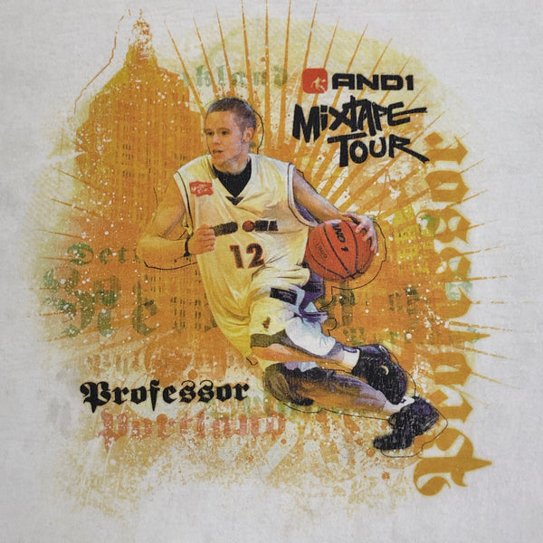 Vintage AND1 Mixtape Tour The Professor T-Shirt (L)