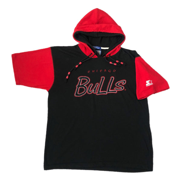 Vintage NBA Chicago Bulls Starter Bubble Script T-Shirt Hoodie (L)