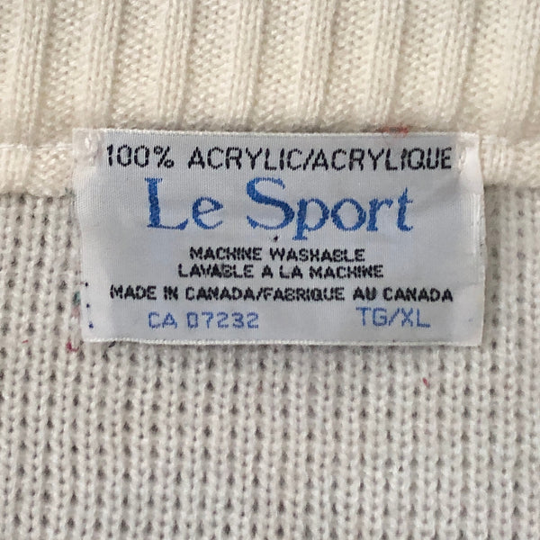 Vintage NHL Montreal Canadiens Cliff Engle Style Knit Sweater (XL)