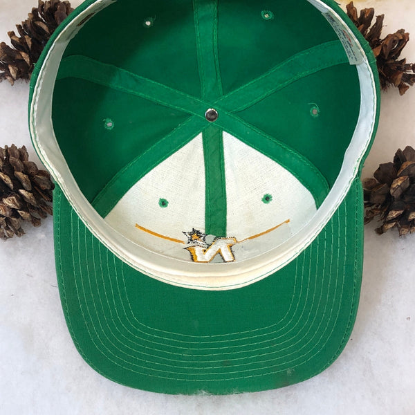 Vintage NHL Minnesota North Stars The Game Split Bar Twill Snapback Hat