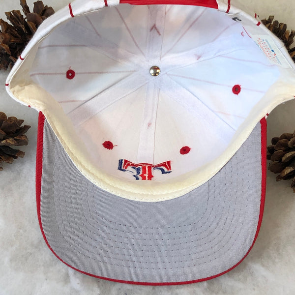 Vintage MLB Texas Rangers Drew Pearson Pinstripe Twill Snapback Hat