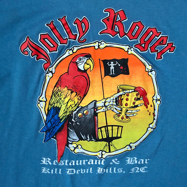 Vintage Jolly Roger Restaurant Bar Kill Devil Hills North Carolina T-Shirt (L)