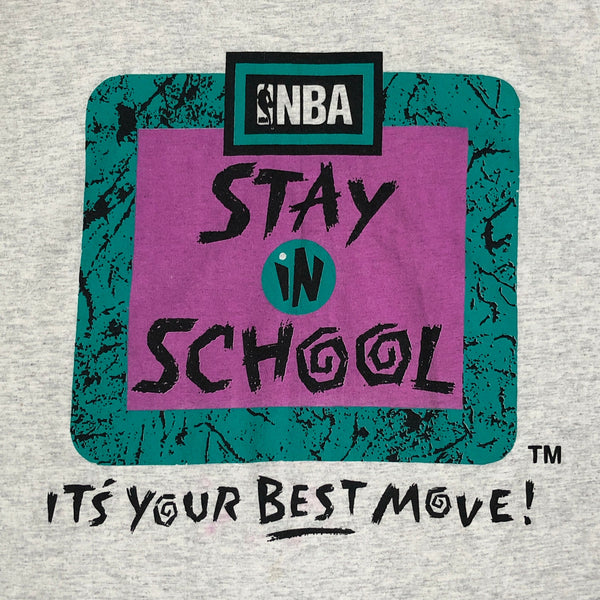 Vintage NBA Stay In School T-Shirt (M)