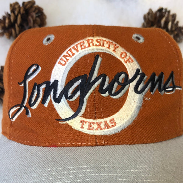 Vintage NCAA Texas Longhorns The Game Circle Logo Wool Snapback Hat