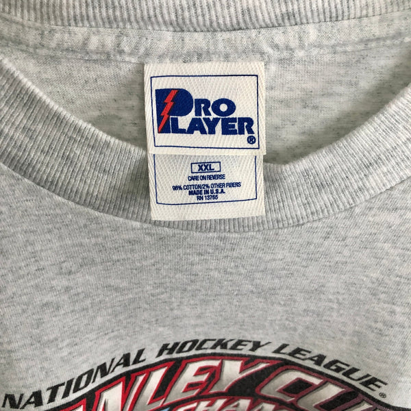 Vintage 1998 NHL Stanley Cup Finals Detroit Red Wings Washington Capitals Pro Player T-Shirt (XXL)