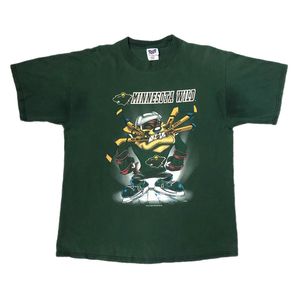 Vintage 2000 NHL Minnesota Wild Looney Tunes Taz T-Shirt (XL)