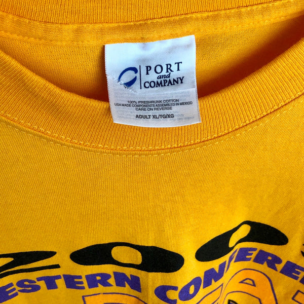 Vintage 2003 WNBA Los Angeles Sparks Western Conference 3-Peat Champions Lisa Leslie T-Shirt (XL)