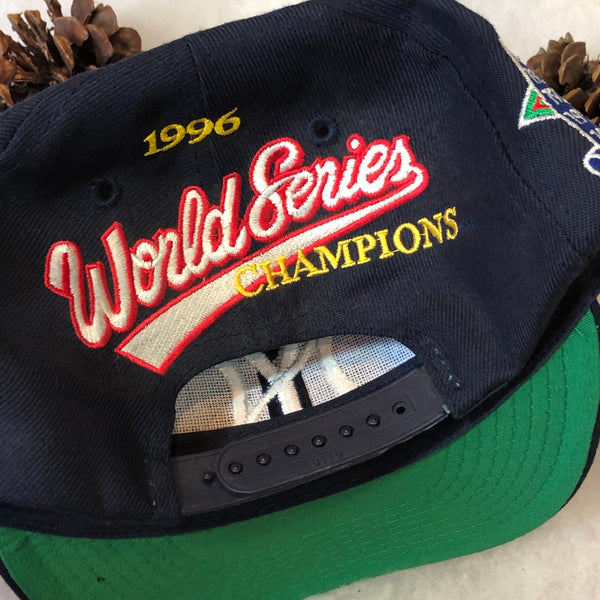 Vintage Deadstock NWOT MLB New York Yankees Annco 1996 World Series Champions Wool Snapback Hat
