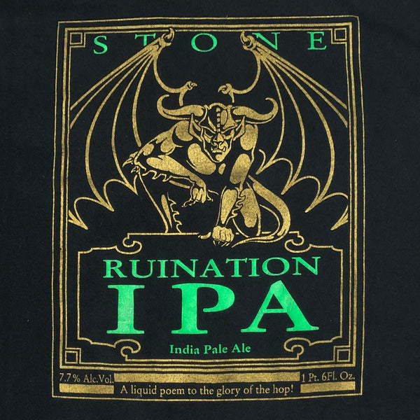 Vintage Stone Ruination IPA India Pale Ale Beer T-Shirt (XXL)