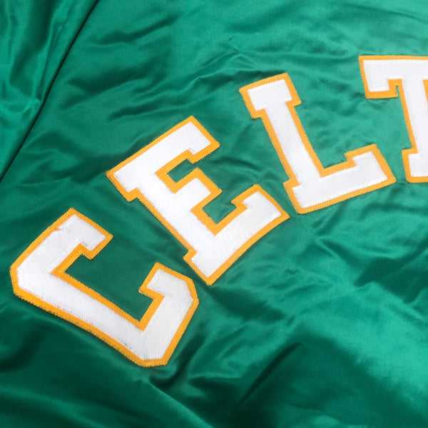 Vintage NBA Boston Celtics Chalk Line Spellout Satin Jacket (L)