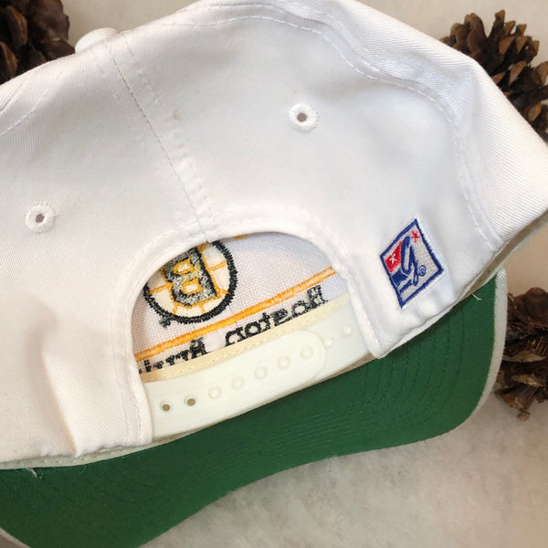 Vintage NHL Boston Bruins The Game Split Bar Twill Snapback Hat