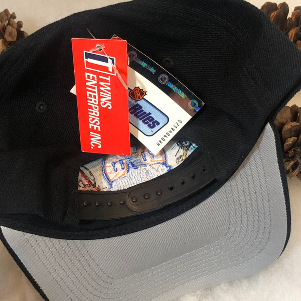 Vintage Deadstock NWT 2003 NHL Stanley Cup Finals Anaheim Mighty Ducks New Jersey Devils Twins Enterprise Wool Snapback Hat NWT