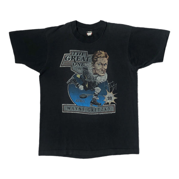 Vintage 1988 NHL Los Angeles Kings Wayne Gretzky Salem Sportswear Caricature T-Shirt (L)