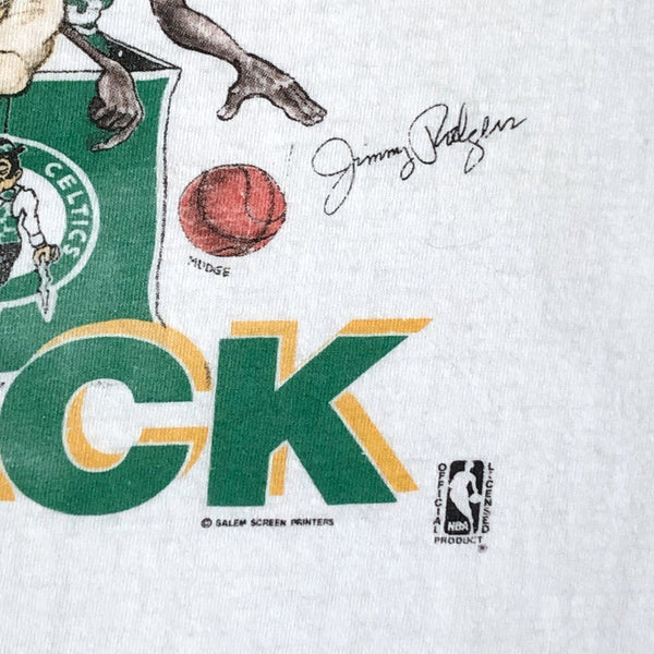 Vintage NBA Boston Celtics Salem Sportswear Premium 6 Pack Caricature T-Shirt (L)