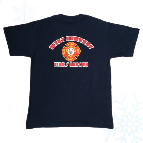 Vintage West Newbury Massachusetts Fire Rescue T-Shirt (L)