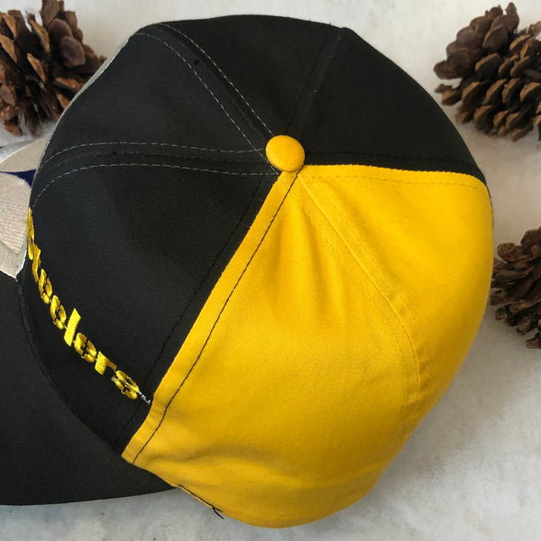 Vintage NFL Pittsburgh Steelers Eastport Big Logo Twill Snapback Hat