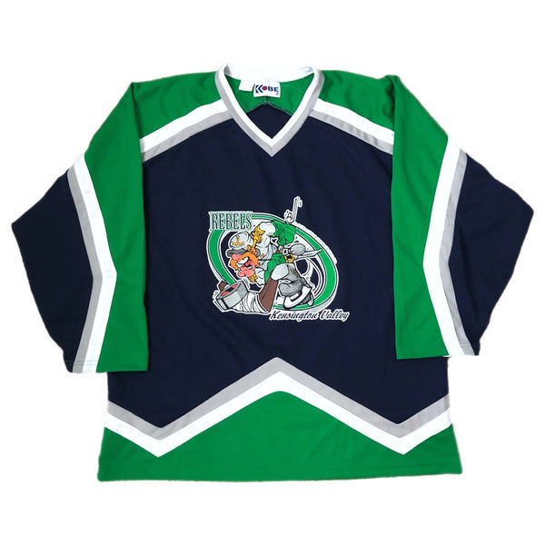 Vintage 2000 Kensington Valley Rebels Michigan Hockey Kobe Jersey (XL)