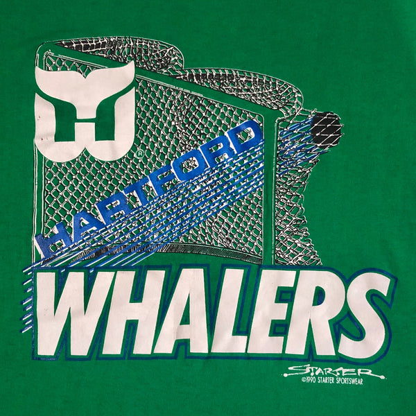 Vintage 1990 NHL Hartford Whalers Starter T-Shirt (M)