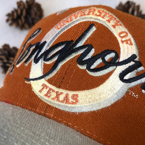 Vintage NCAA Texas Longhorns The Game Circle Logo Wool Snapback Hat