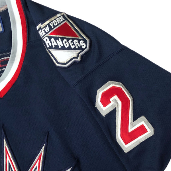 Vintage NHL New York Rangers Lady Liberty Brian Leetch Hockey Jersey (M)