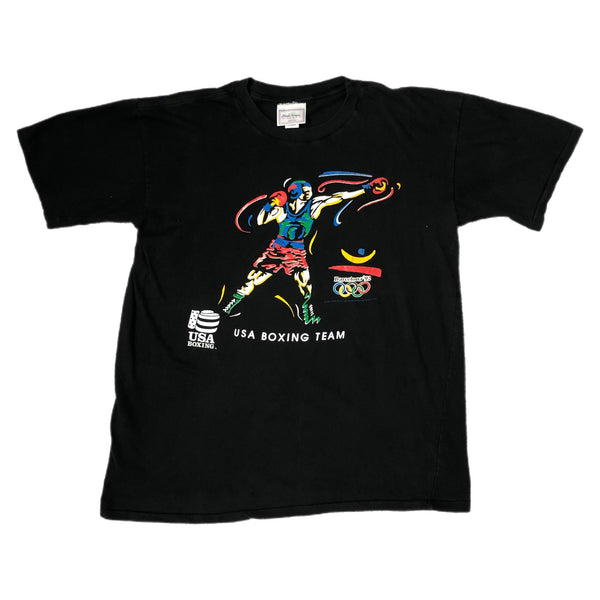 Vintage USA Boxing 1992 Barcelona Olympics T-Shirt (XL)