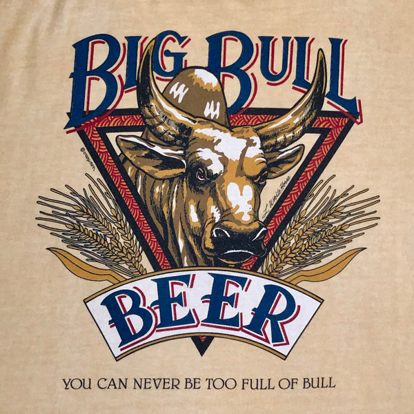 Vintage Big Bull Beer Alcohol T-Shirt (XXL)