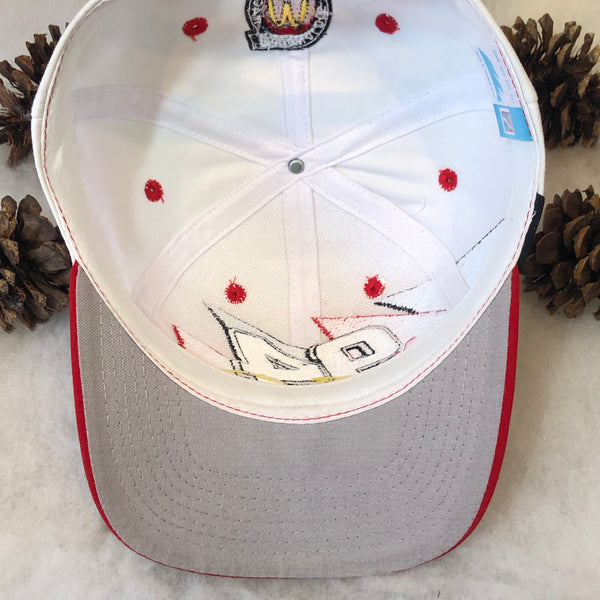 Vintage NASCAR Bill Elliott McDonald's Racing Logo 7 Double Sharktooth Twill Snapback Hat