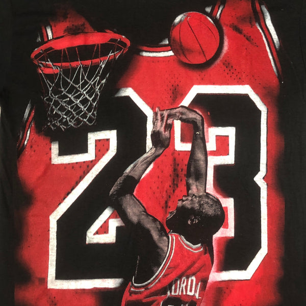 Vintage NBA Chicago Bulls Michael Jordan Rap Tee T-Shirt (M)