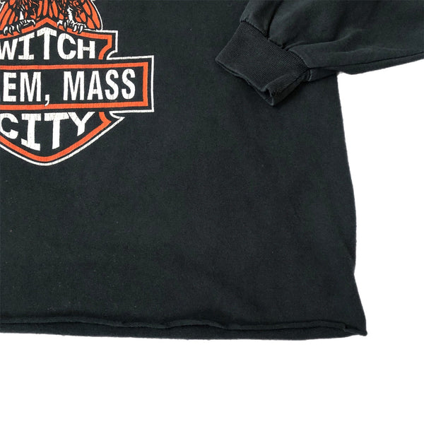 Vintage Witch City Salem Massachusetts Harley-Davidson Parody Long Sleeve Shirt (XL)