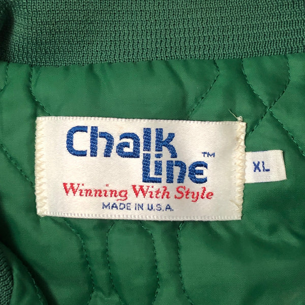 Vintage NBA Boston Celtics Chalk Line Satin Jacket (XL)