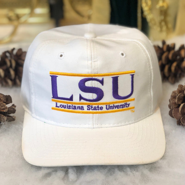 Vintage NCAA LSU Louisiana State Tigers The Game Split Bar Twill Snapback Hat