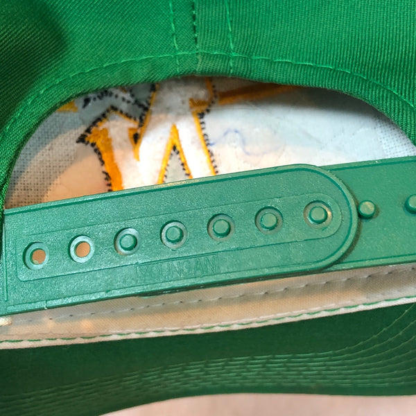 Vintage NHL Minnesota North Stars The Game Split Bar Twill Snapback Hat