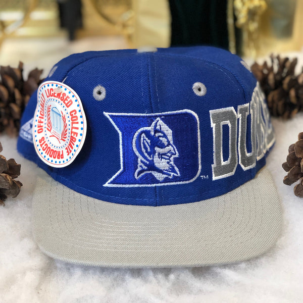 Vintage Deadstock NWT NCAA Duke Blue Devils Apex One Wool Snapback Hat