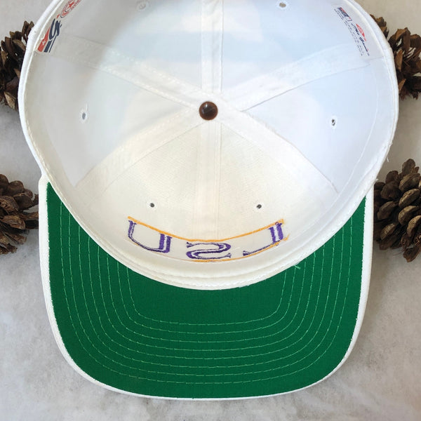 Vintage NCAA LSU Louisiana State Tigers The Game Split Bar Twill Snapback Hat