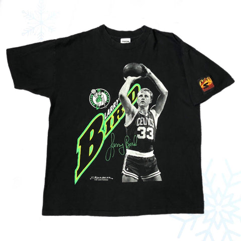 Vintage 1989 NBA Boston Celtics Larry Bird Starter T-Shirt (L)
