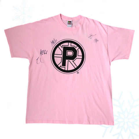 Vintage AHL Providence Bruins Autographed T-Shirt (XL)