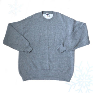 Vintage JERZEES Gray Blank Crewneck Sweatshirt (XL)