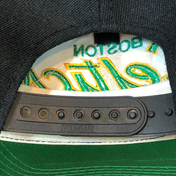 Vintage NBA Boston Celtics Sports Specialties Script Wool Snapback Hat