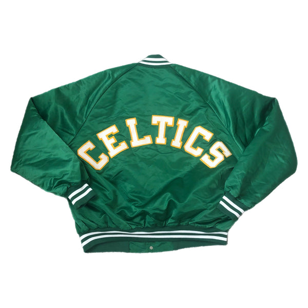 Vintage NBA Boston Celtics Chalk Line Spellout Satin Jacket (L)