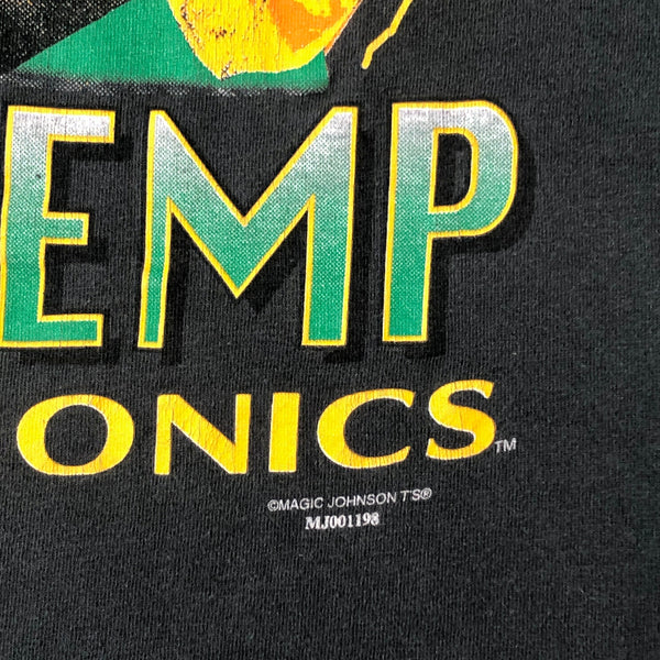 Vintage NBA Seattle Supersonics Shawn Kemp Magic Johnson T's T-Shirt (L)
