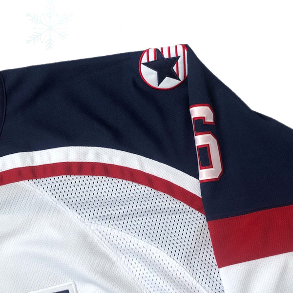Vintage USA Hockey Brett Hull 2002 Winter Olympics Salt Lake City Nike Jersey (L)