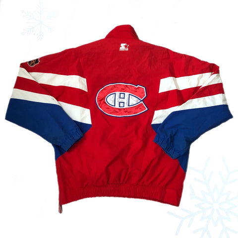 Vintage NHL Montreal Canadiens Starter Windbreaker Jacket (L)