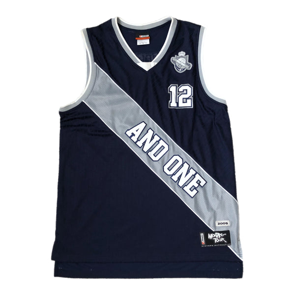 Vintage 2005 AND1 Mixtape Tour The Professor Basketball Jersey (L)
