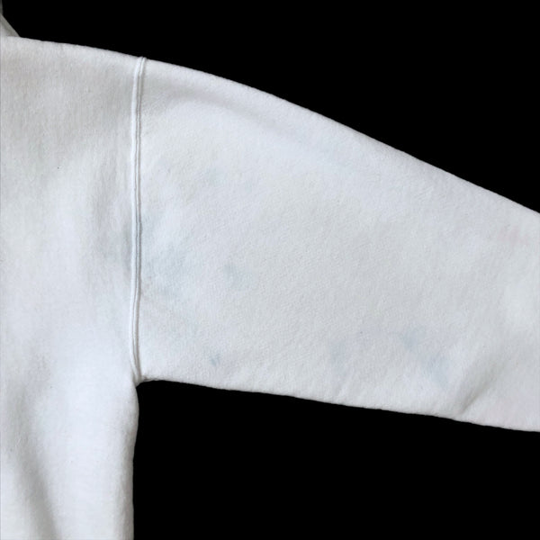 Vintage Russell Athletic White Blank Hoodie Sweatshirt (XL)