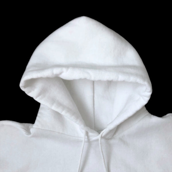 Vintage Russell Athletic White Blank Hoodie Sweatshirt (XL)