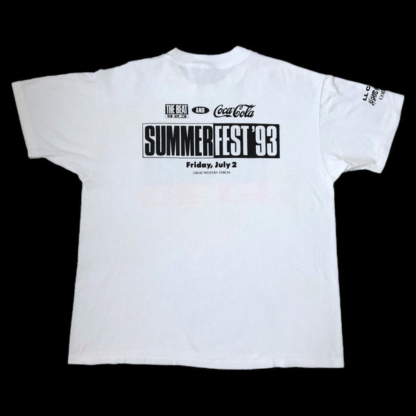 Vintage The Beat 92.3 1993 SummerFest Los Angeles LL Cool J 14 Shots To The Dome Promo T-Shirt (XL)