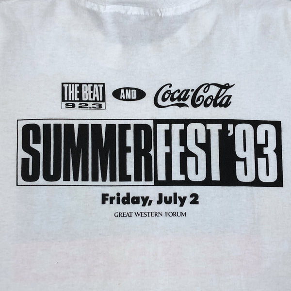 Vintage The Beat 92.3 1993 SummerFest Los Angeles LL Cool J 14 Shots To The Dome Promo T-Shirt (XL)